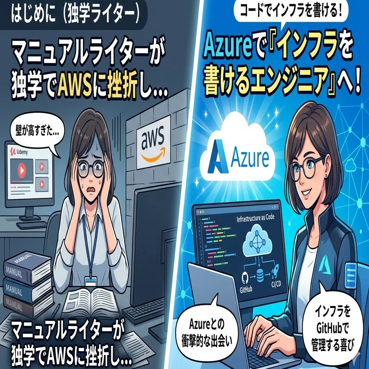 マニュアルライターが独学でAWSに挫折し、Azureで「インフラを書ける