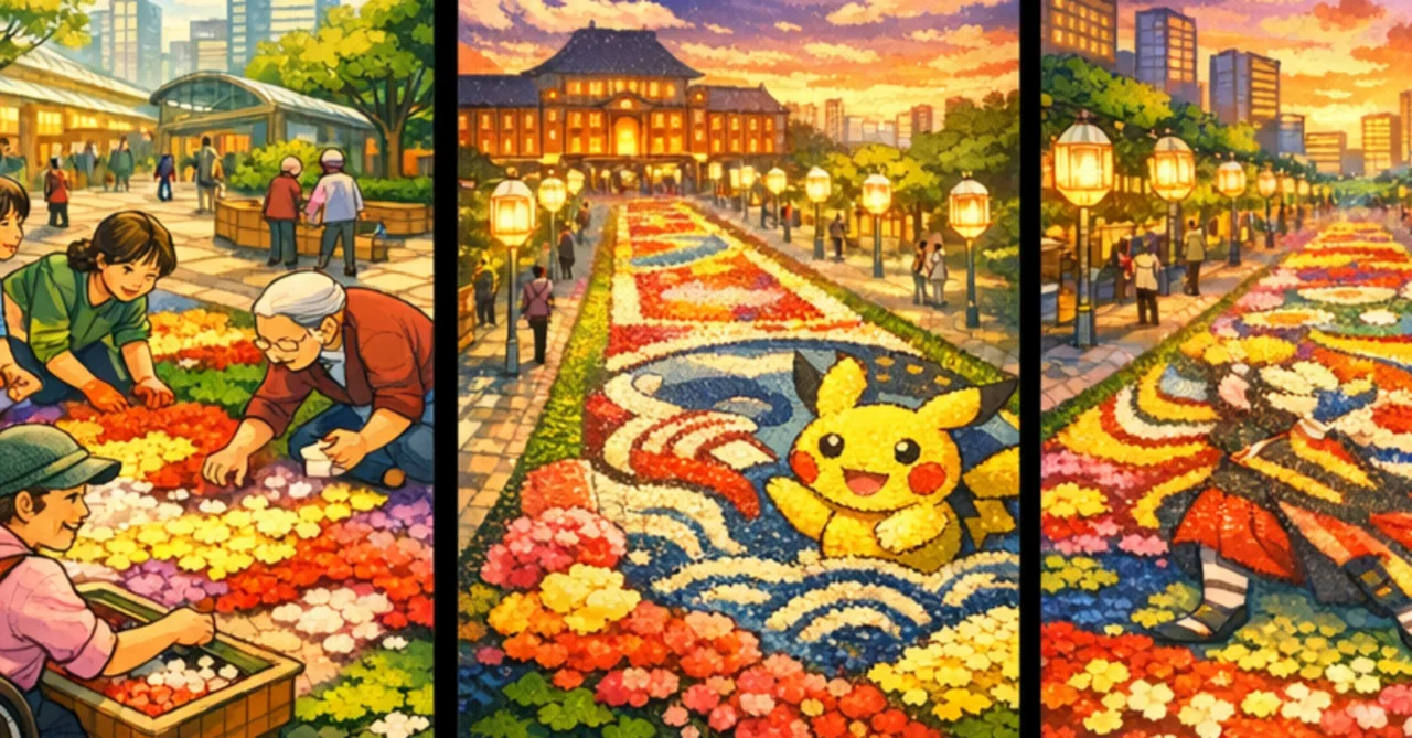 📰【matcha-jp】東京フラワーカーペット2026：浮世絵ポケモンと花が
