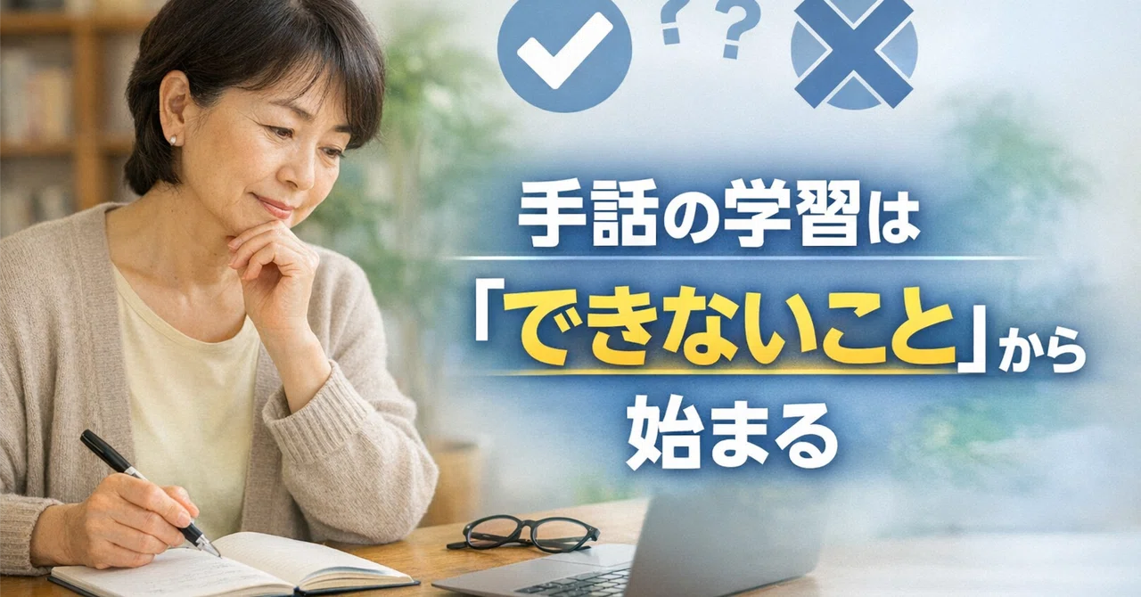 Learning Sign Language Begins with What You Cannot Do｜あらかわ いおり【手話通訳士】