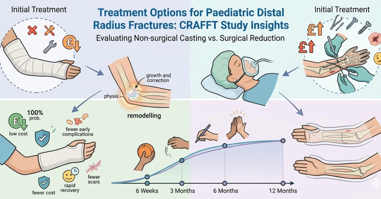 論文memo：Non-surgical casting versus surgical reduction for children with ...