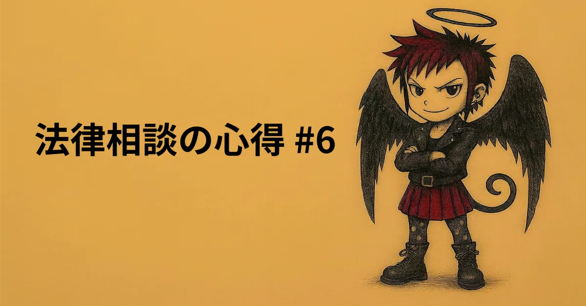 Tips for Legal Consultations #6｜気まぐれ天使