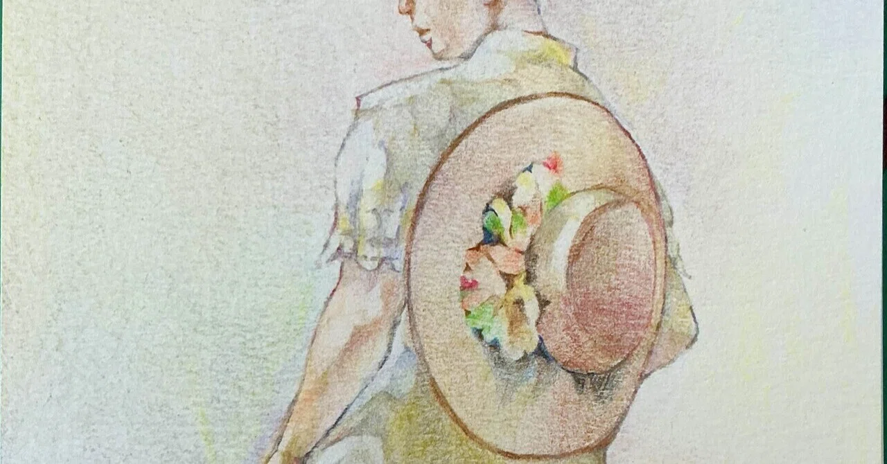 色鉛筆で挑戦！小磯良平 模写｜ぎんなん