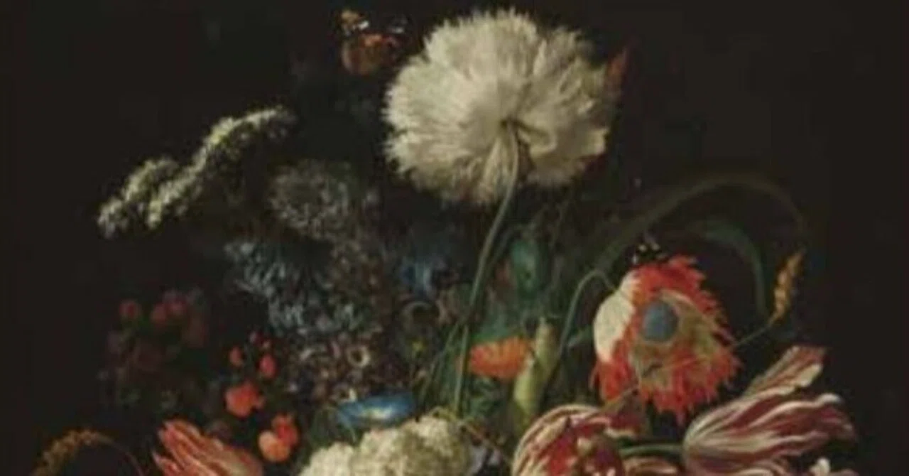 Meyer 花瓶の花 油彩画 名画『花瓶と花』命さえ感じさせる力強い絵に隠されている“大嘘