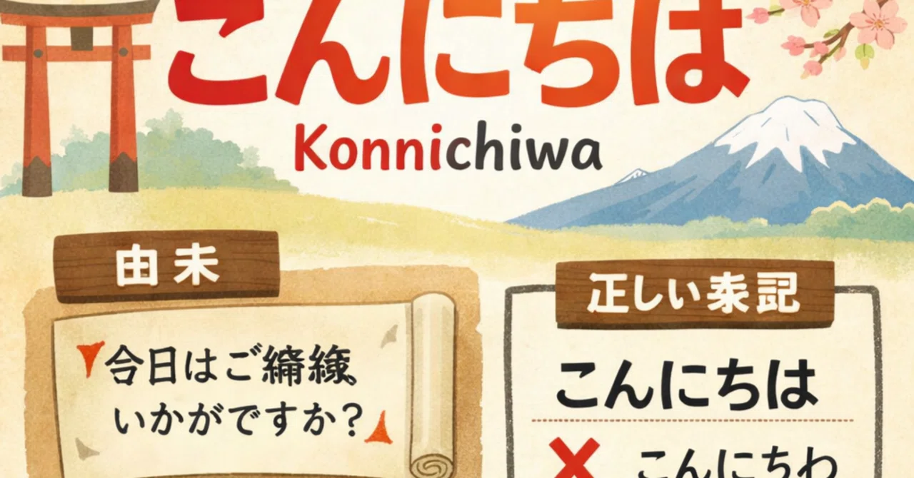 こんにちは or こんにちは」と「こんにちわ」はどっちが正解？正しい