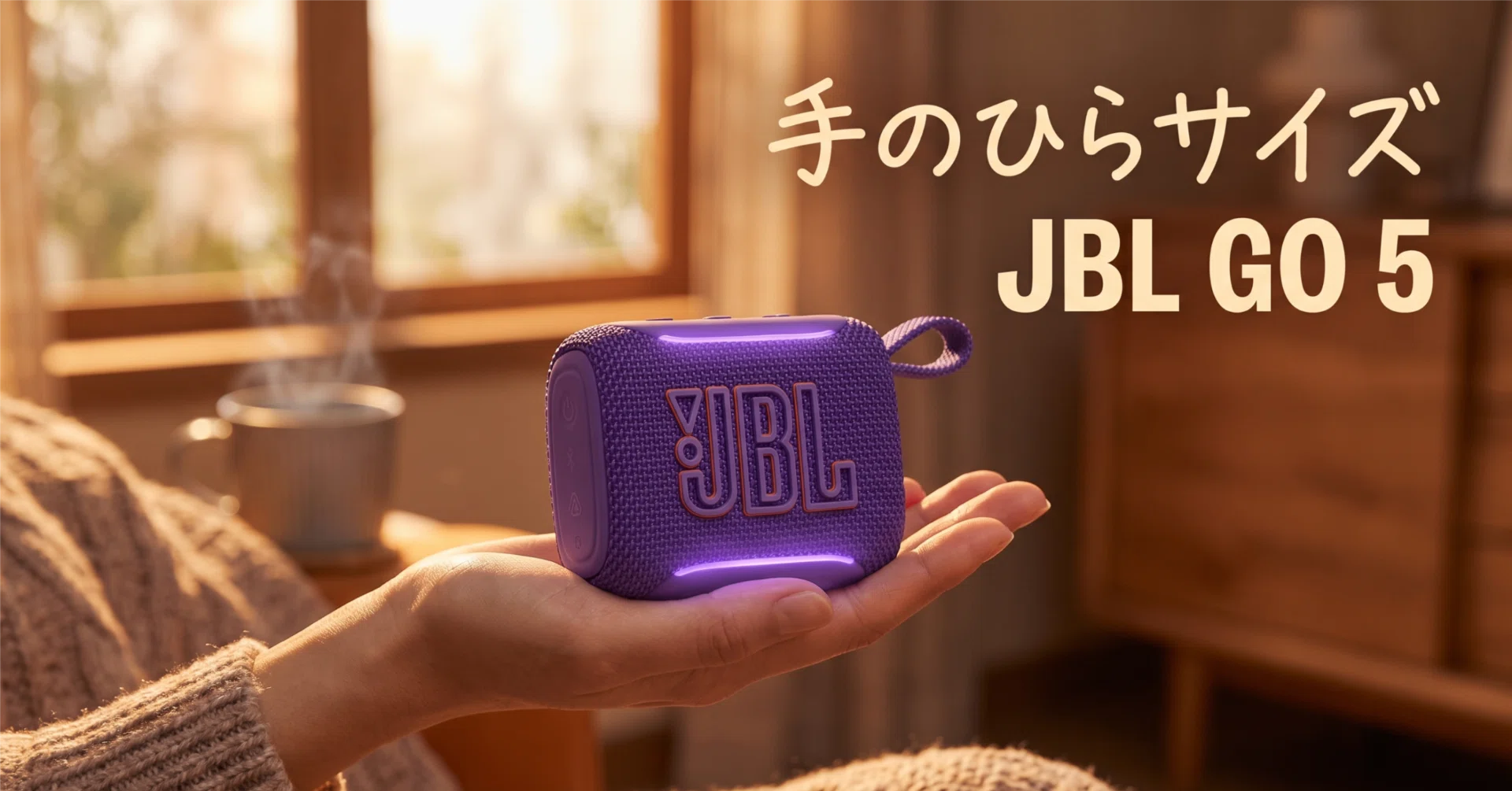 JBL〉 JBL GO 5 — Bluetooth 6.0＋IP68、手のひらサイズの防水