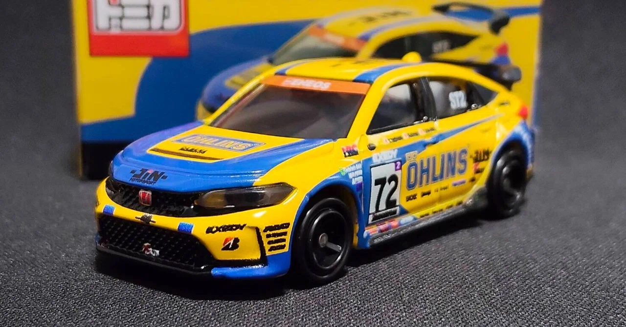 サポルト特注トミカ『ドライビングマジック×日本自動車大学校』OHLINS