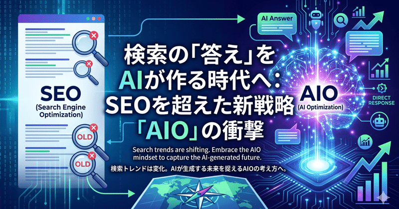 ググらない時代へ　検索の「答え」をAIが作る「AIO」の衝撃