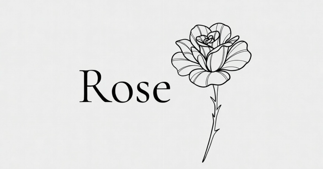 あえてやらない選択｜Rose
