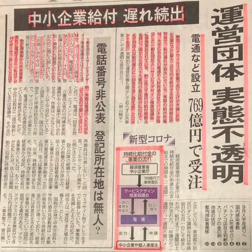 まさかの利根川方式 中小企業給付 サバーイタイランゲージ Note