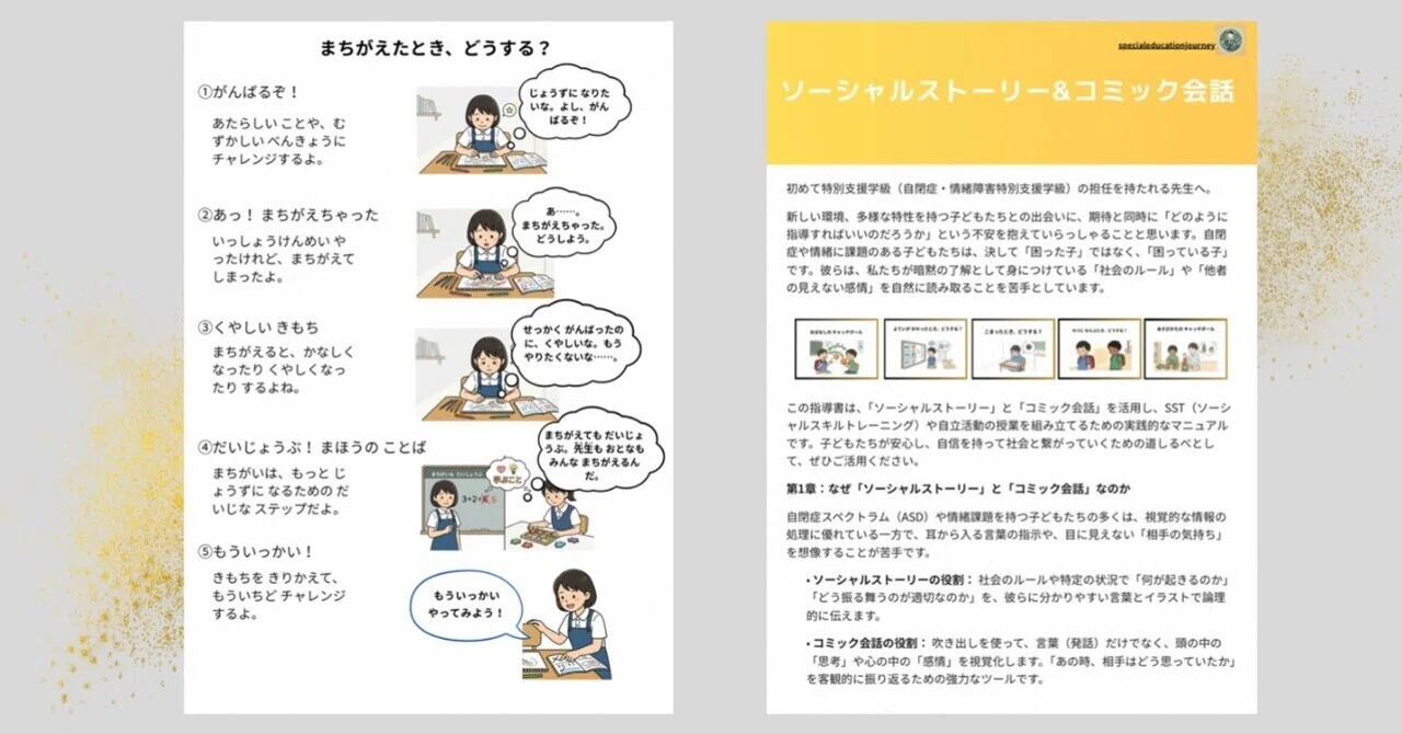 ソーシャルストーリー＆コミック会話 全10テーマ 完全セット｜ゆた先生