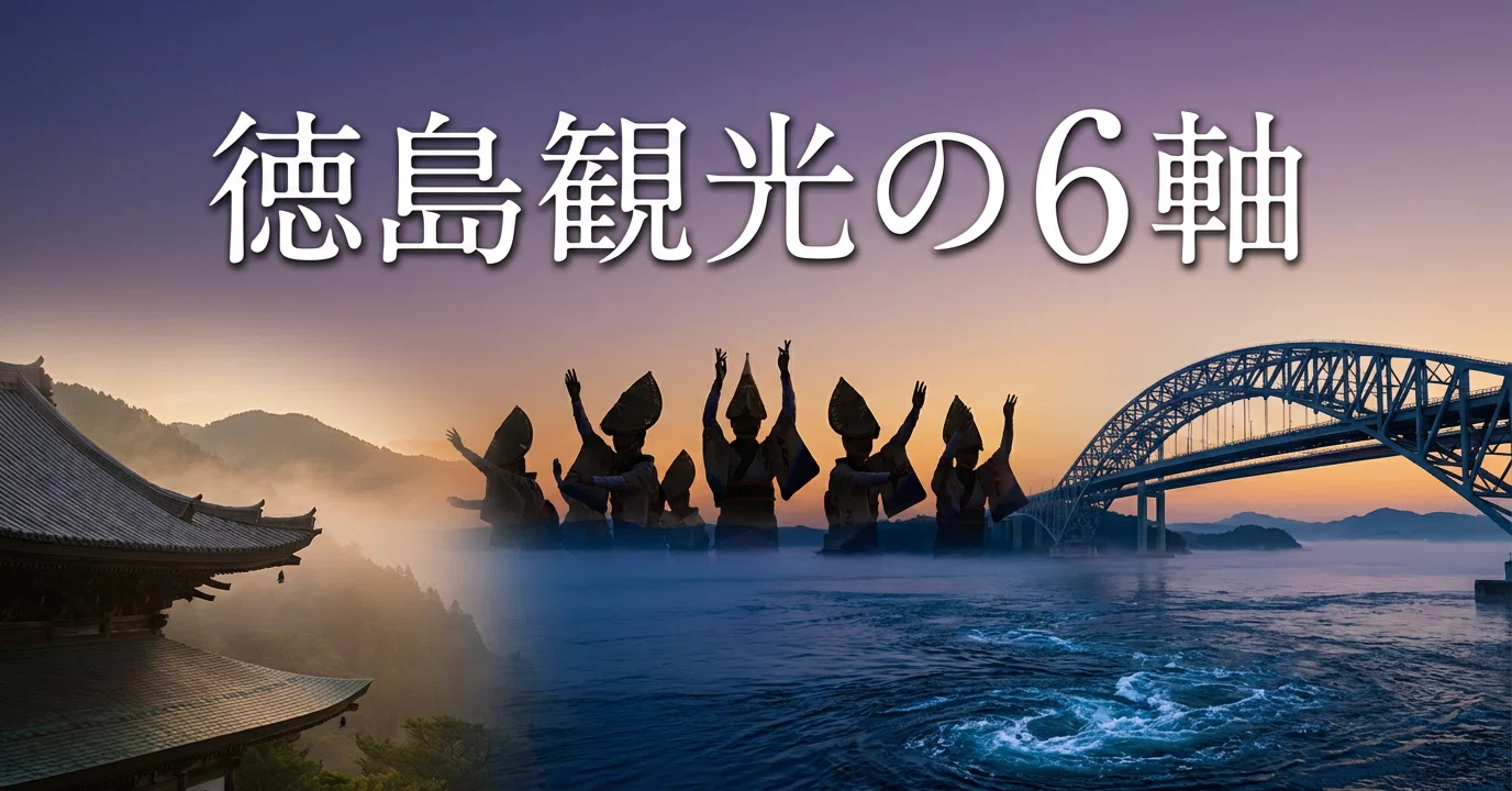 What do we see when we break down Tokushima tourism into 6 axes