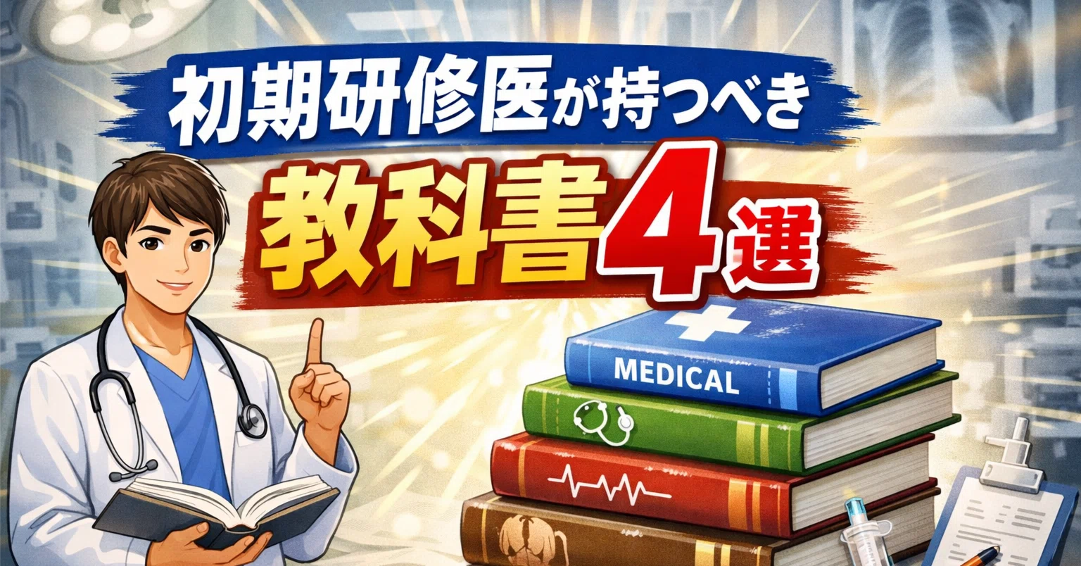初期研修医向け』初期研修医が持つべき教科書4選📚｜せいけ医LV.3