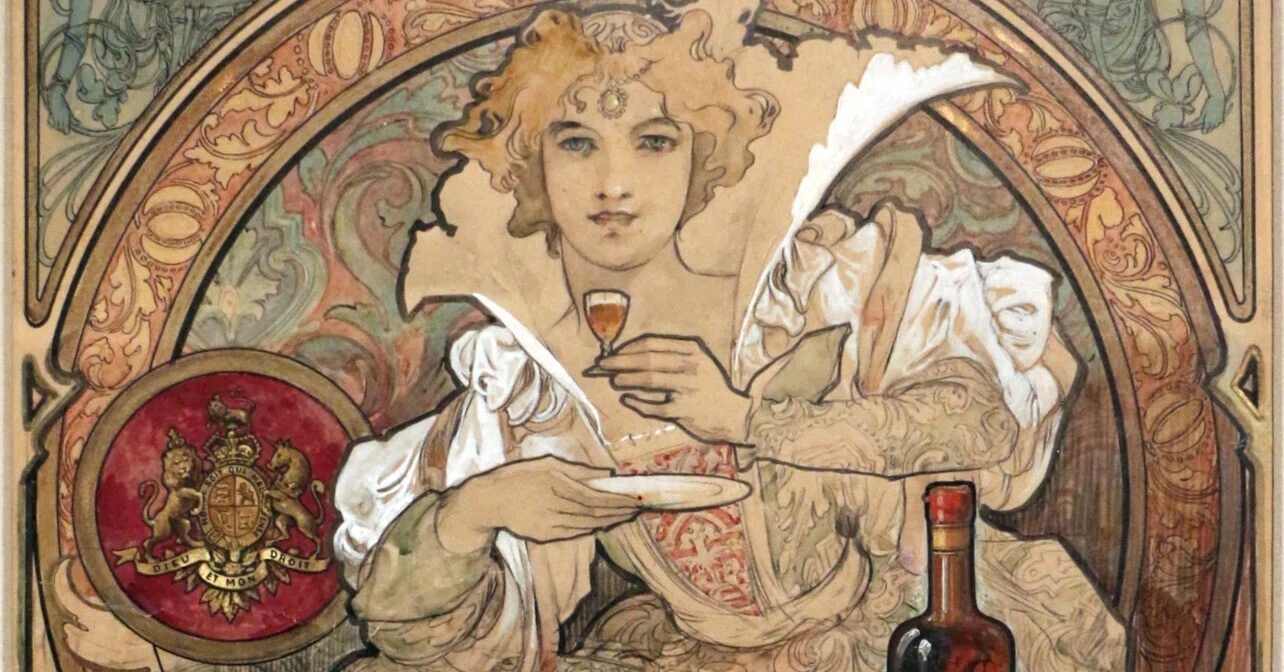 Amber Temptation, Exquisite Art Nouveau. Mucha's 'Fox-Land Rhum