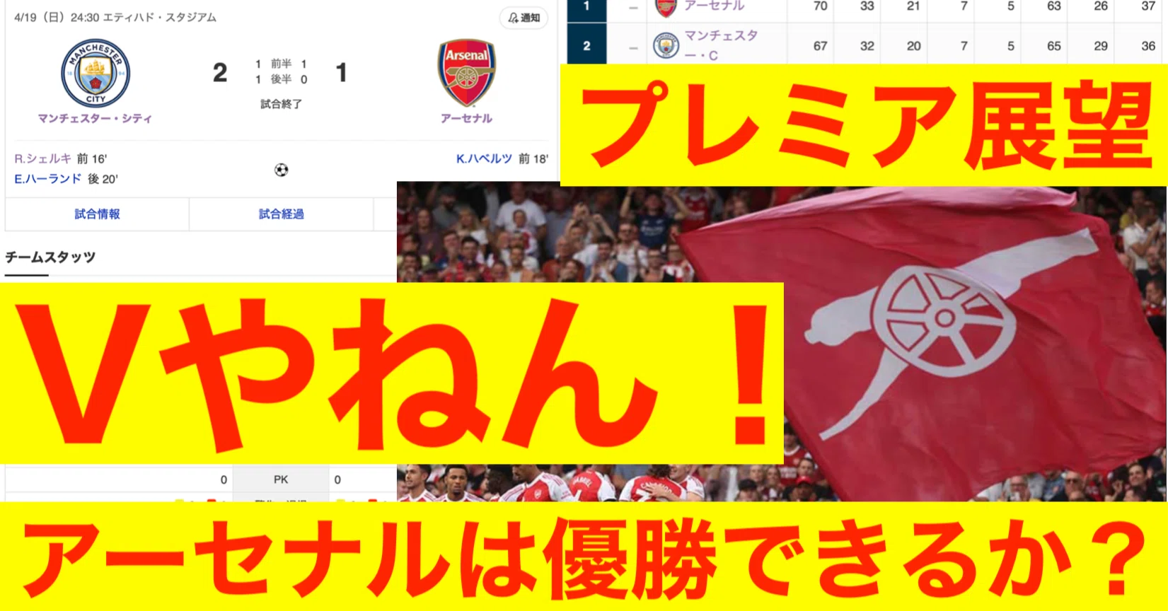 Vやねん！ アーセナルは優勝できるか？｜🐻‍❄️nco🐻