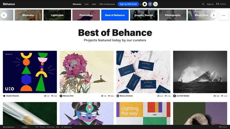 Adobeによる世界最大のデザインポートフォリオサイト Behance を活用しよう Line Creative Center Adobeによる世界最大のデザインポートフォリオサイト Behance を活用しよう Line Creative Center