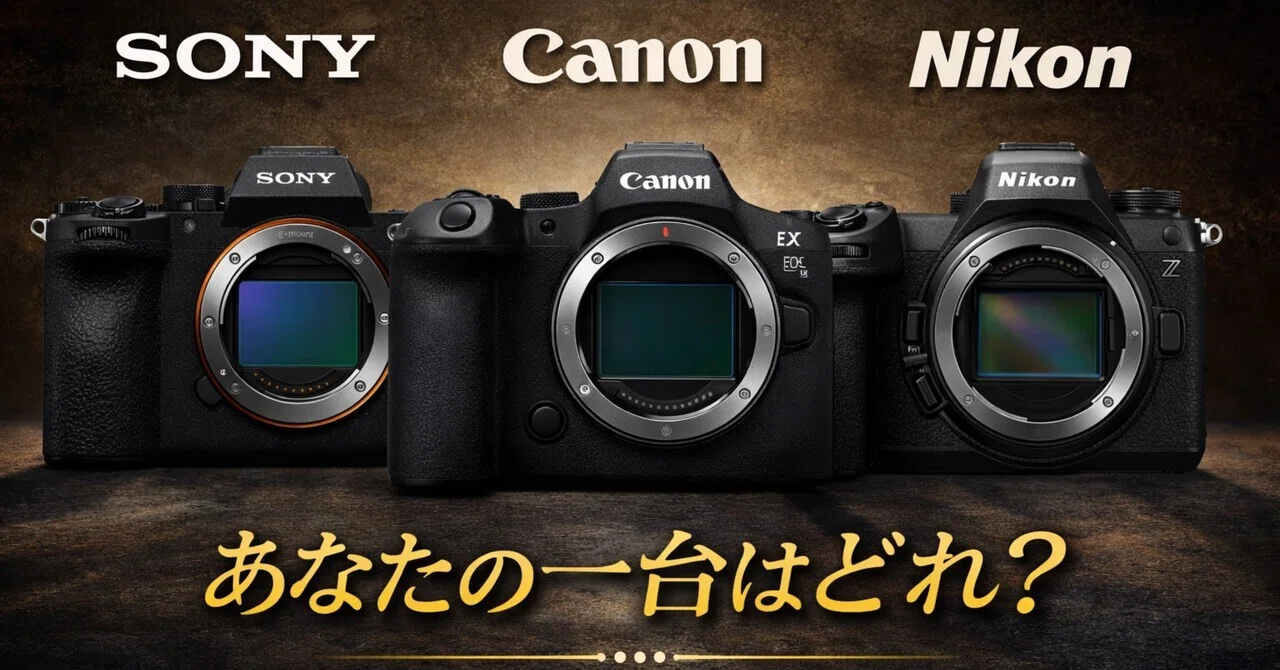 SONY派？Canon派？Nikon派？α7V・EOS R6 Mark III・Z6IIIで本気で迷う
