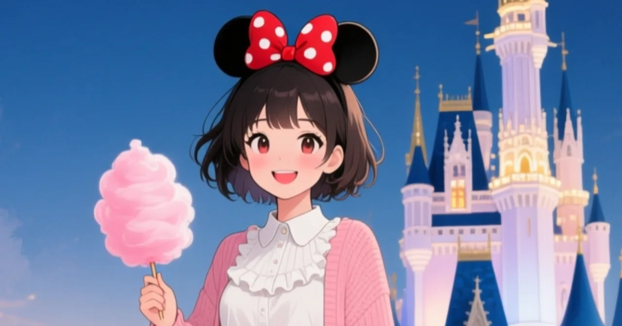 ミニーちゃんのカチューシャをずっとつけていた ひみつの春休み