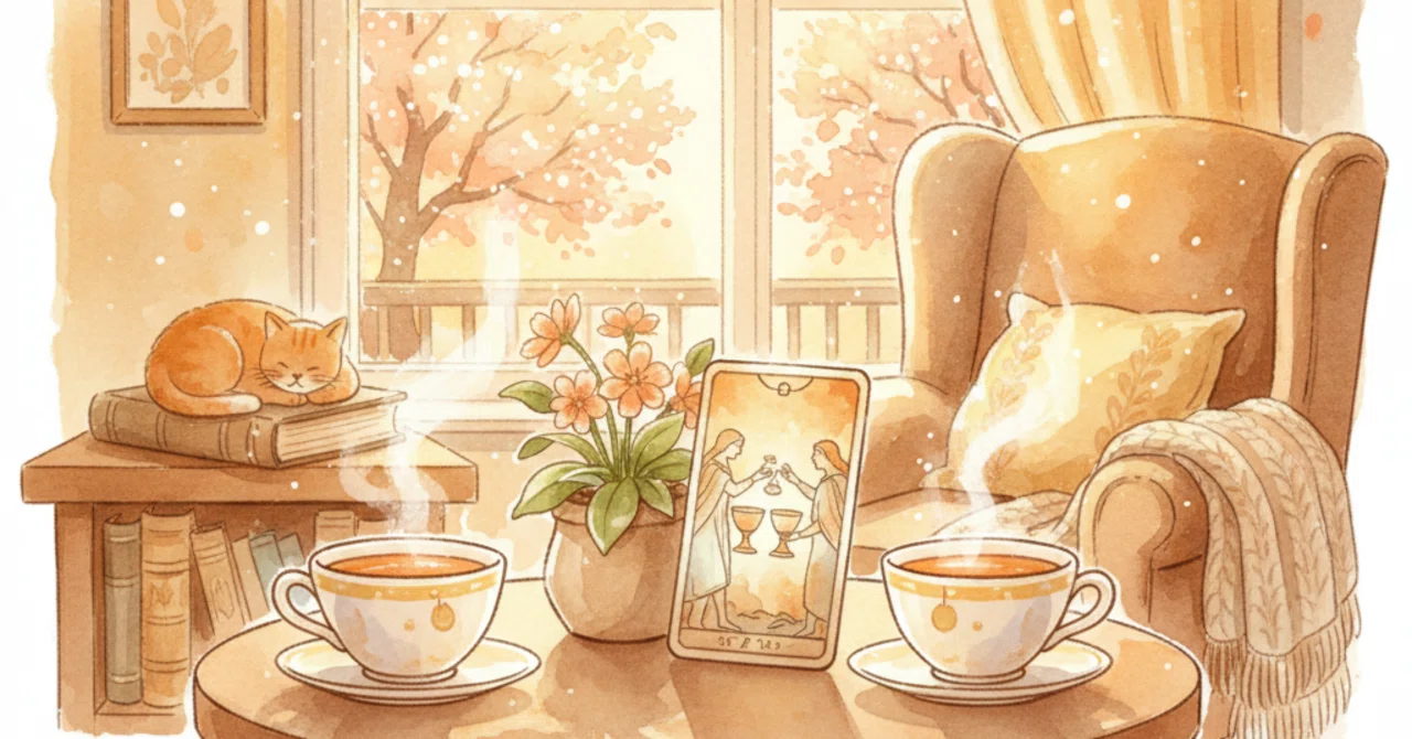 Introduction to the Minor Arcana ⑥ 'Two of Cups' — The Card Where Two ...