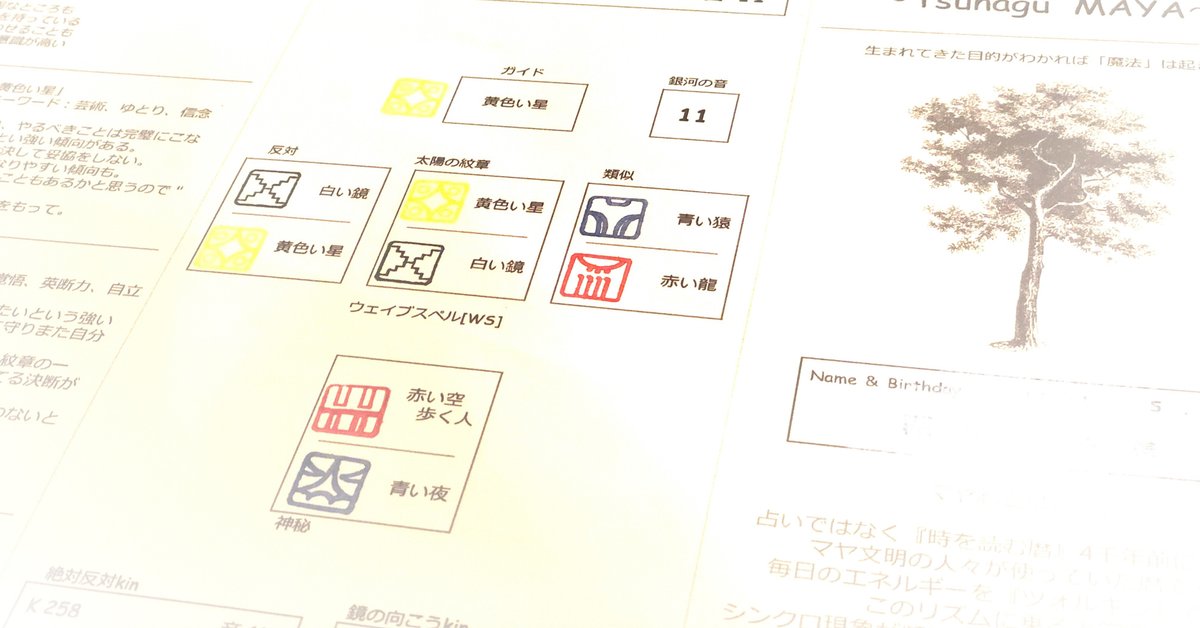 マヤ暦鑑定書｜マヤ暦@佐藤陽子