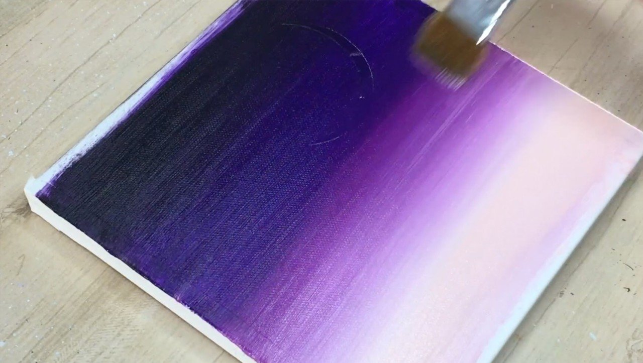 アクリル絵の具を使用した 紫色の空と三日月 の描き方 初心者が簡単に絵を描く方法 Junya Art Note アクリル絵の具を使用した 紫色の空と三日月 の描き方 初心者が簡単に絵を描く方法 Junya Art Note