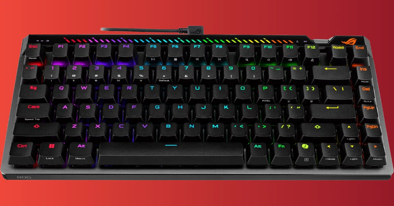 ASUS ROG、精密入力対応の新スイッチ搭載「Falchion Ace 75 HE」を4月