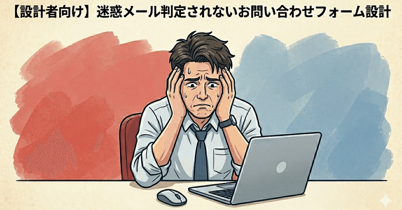 【設計者向け】迷惑メール判定されないお問い合わせフォーム設計