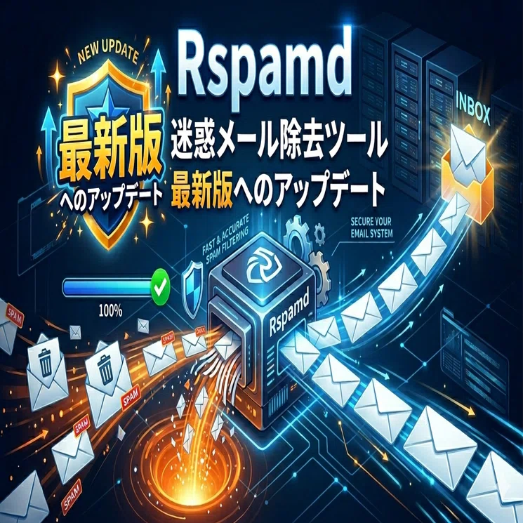 Rspamd、迷惑メール除去ツール、最新版へのアップデート｜よっしー