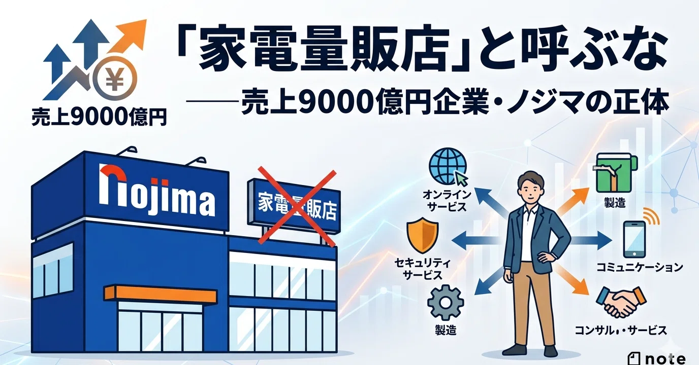 家電量販店」と呼ぶな——売上9000億円企業・ノジマの正体｜じいせだわさ