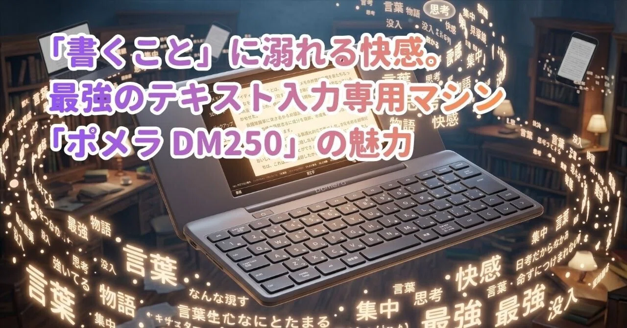 書くこと」に溺れる快感。最強のテキスト入力専用マシン「ポメラ DM250