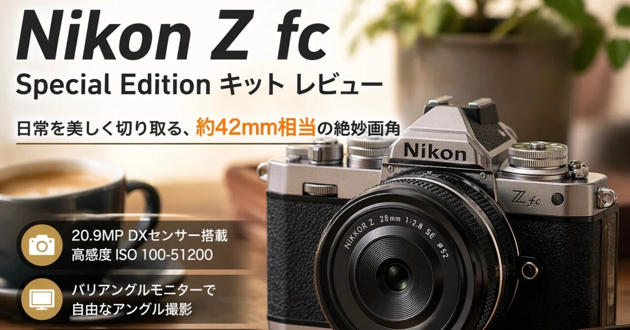 Nikon Z fc Special Edition キットは、写真を撮る気分まで変えて