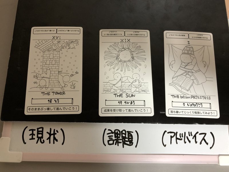 やさしいタロット を使って 3秒 で三枚引きの結論を導く方法 すみぃ Note
