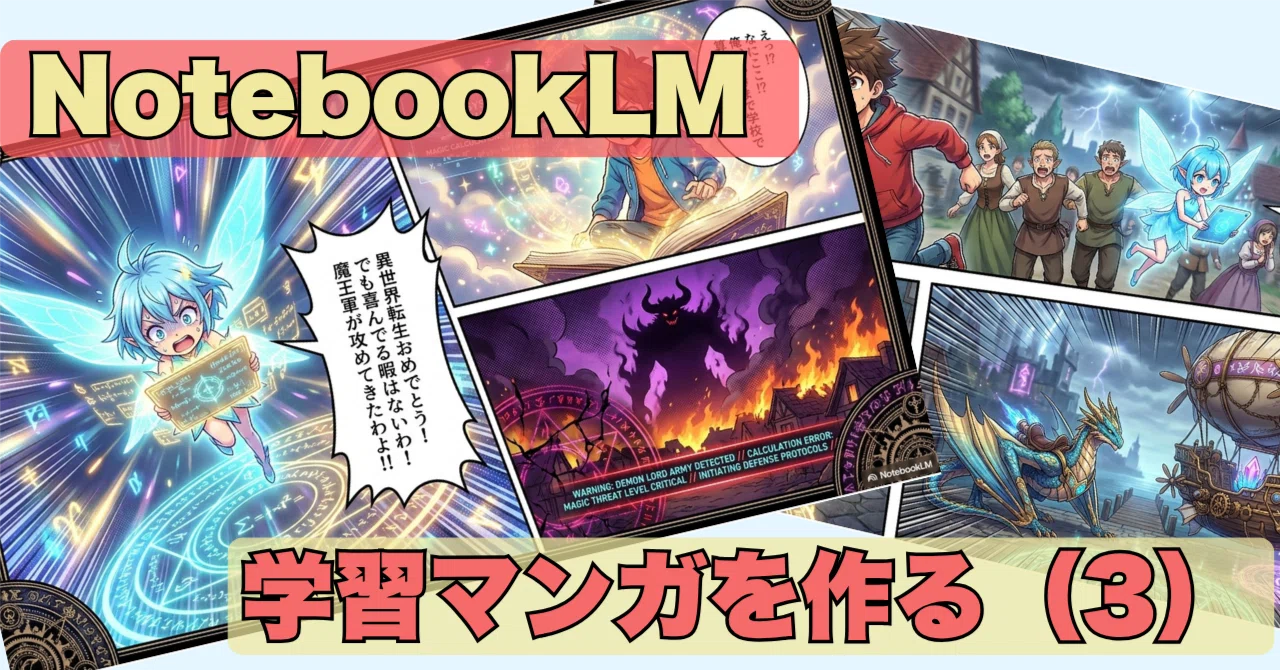 NotebookLMで学習マンガを作る（3）：教科書マンガストーリーボード