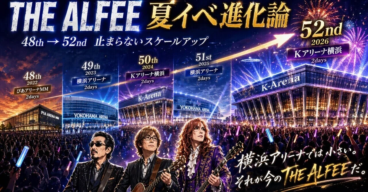 THE ALFEE, the Stage of Evolving 'Summer Events': From Yokohama