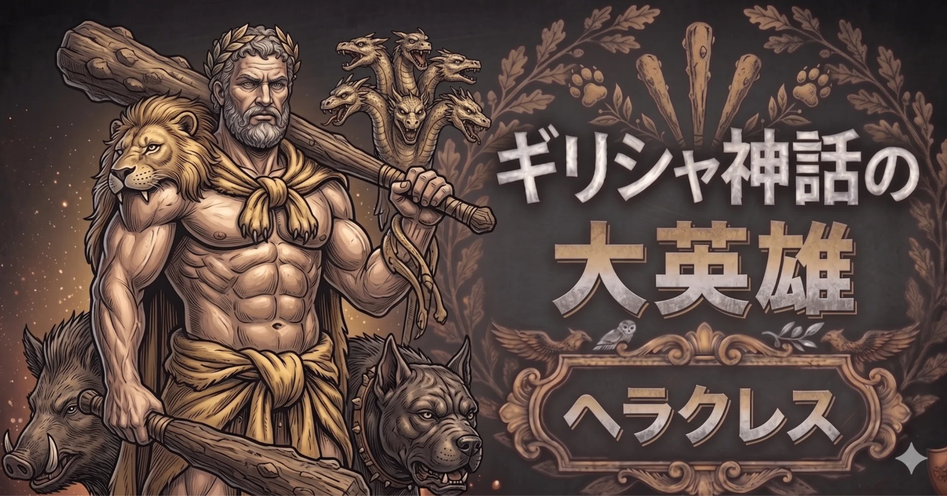 大英雄🦁ヘラクレス編【ギリシャ神話紹介】｜ミトス先生
