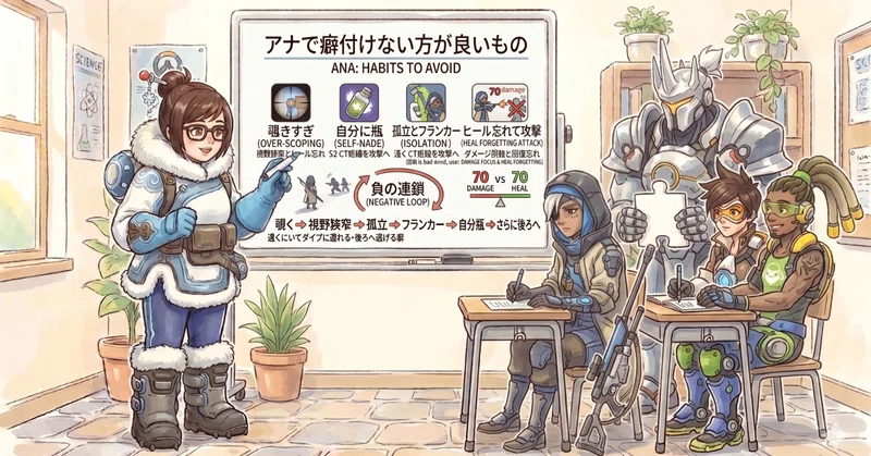 【初心者】ゆるOW座学#16　初心者が癖付けない方が良いもの(サポ編) －1－【オーバーウォッチ】