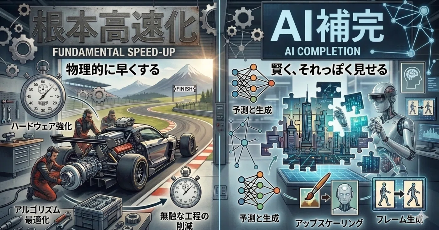 AI解析 NVIDIA社“AIでごまかす？ それとも最初から綺麗に作る