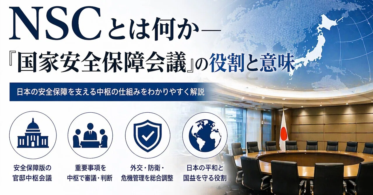 NSCとは何か―『国家安全保障会議』の役割と意味｜ニュースのとなり