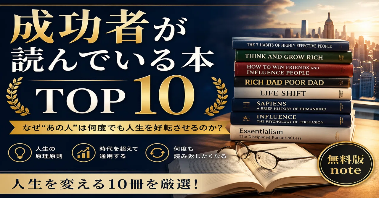 成功したい人が読む本★計17冊 成功者が読んでいる本TOP10│成功者が読んでいる本の共通点｜誕生日で