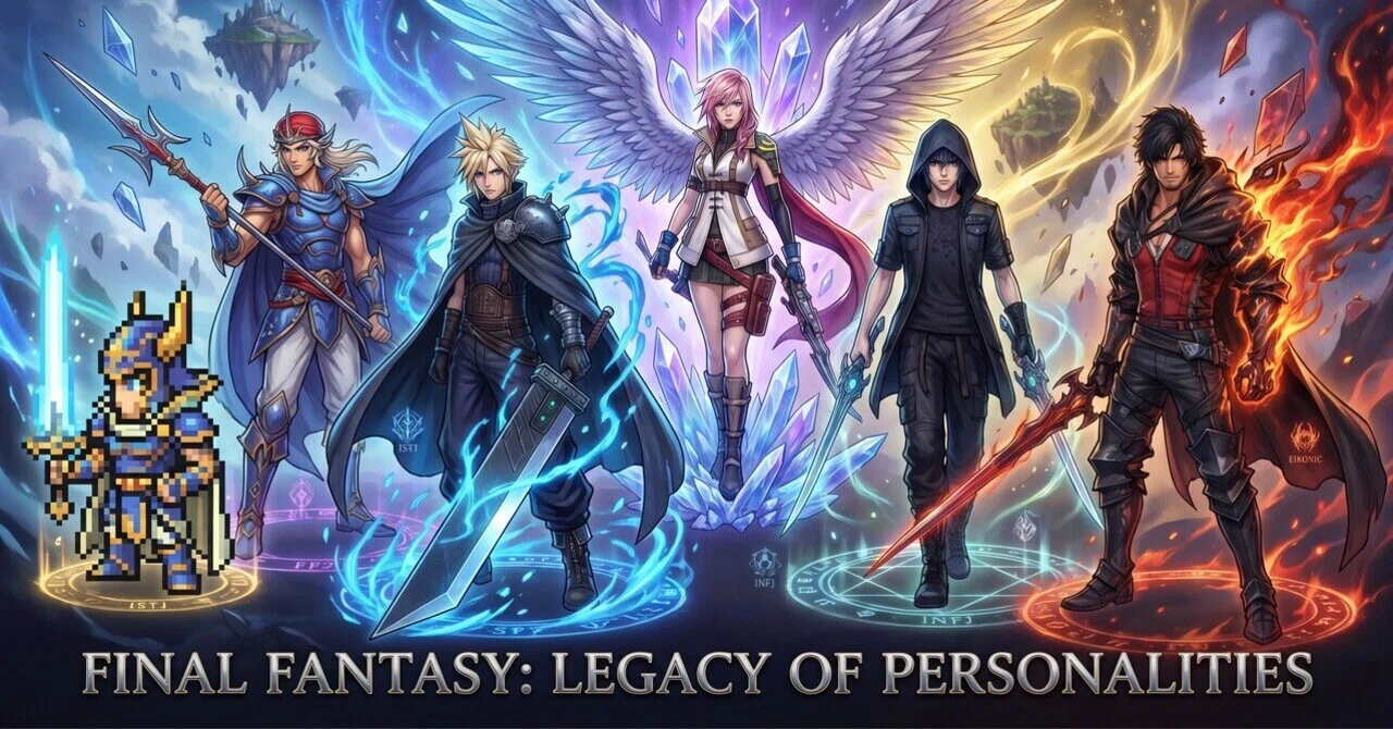 Final Fantasy 1-16 Protagonist 16-Type Classification: Legendary Heroes ...