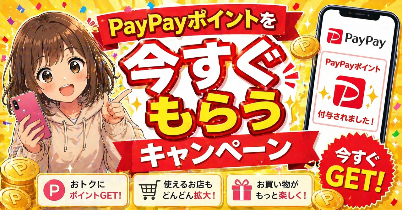 PayPayポイントを今すぐもらえる方法｜即日付与キャンペーンまとめ｜マコツ