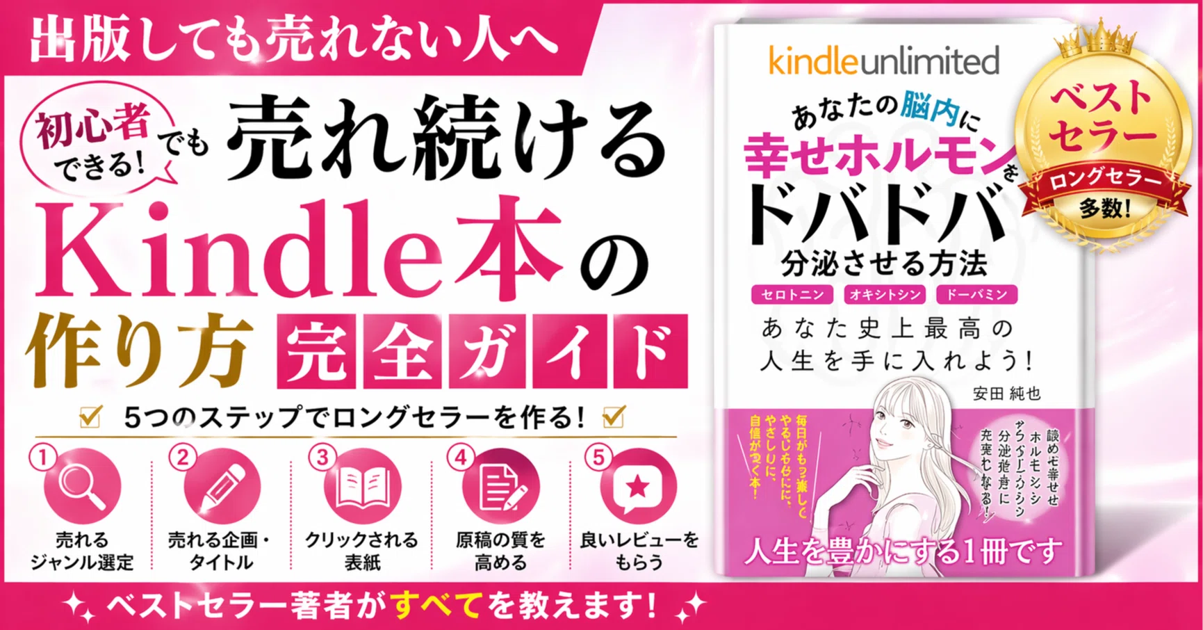 初心者でもできる。売れ続けるKindle本の作り方完全ガイド｜安田 純也
