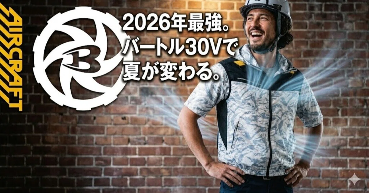 2026年最新）バートル30Vの実力とは？史上最強のエアークラフトで夏が 