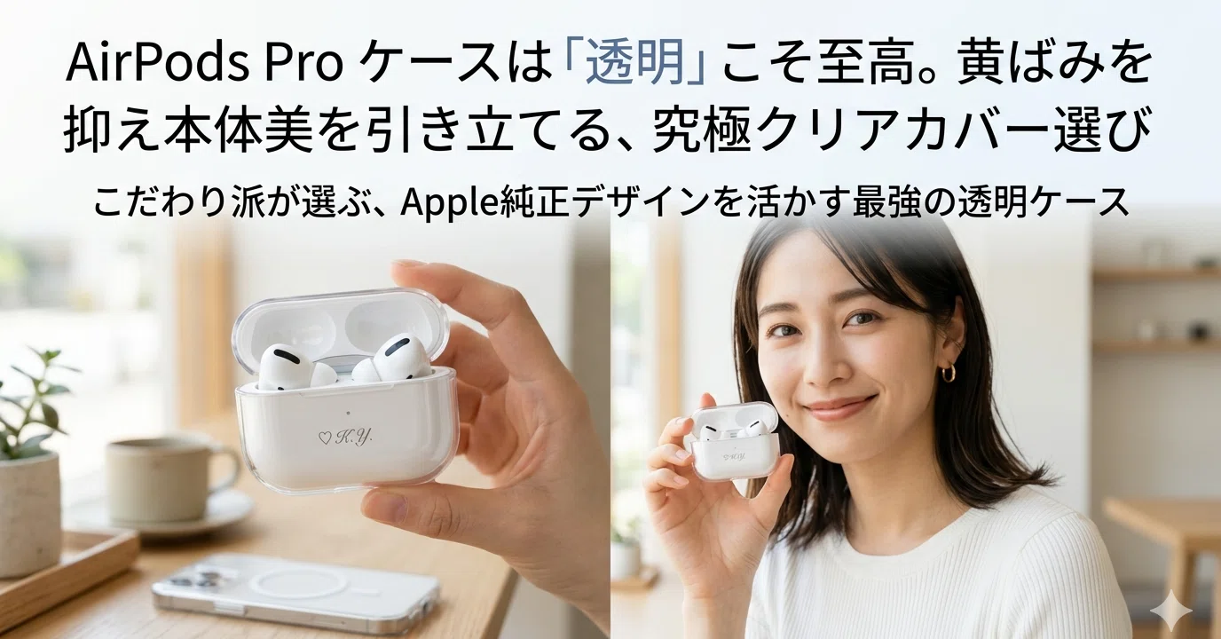 AirPods Pro ケースは「透明」こそ至高。黄ばみを抑え本体美を
