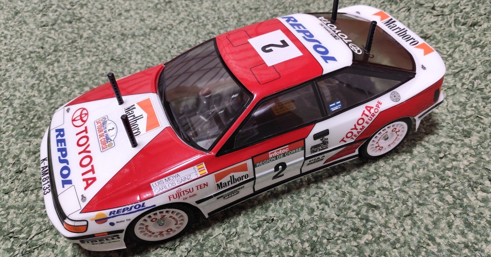 ラジコン#6「タミヤ 1/10RC トヨタ セリカ GT-FOUR」ボディー盛れ#2
