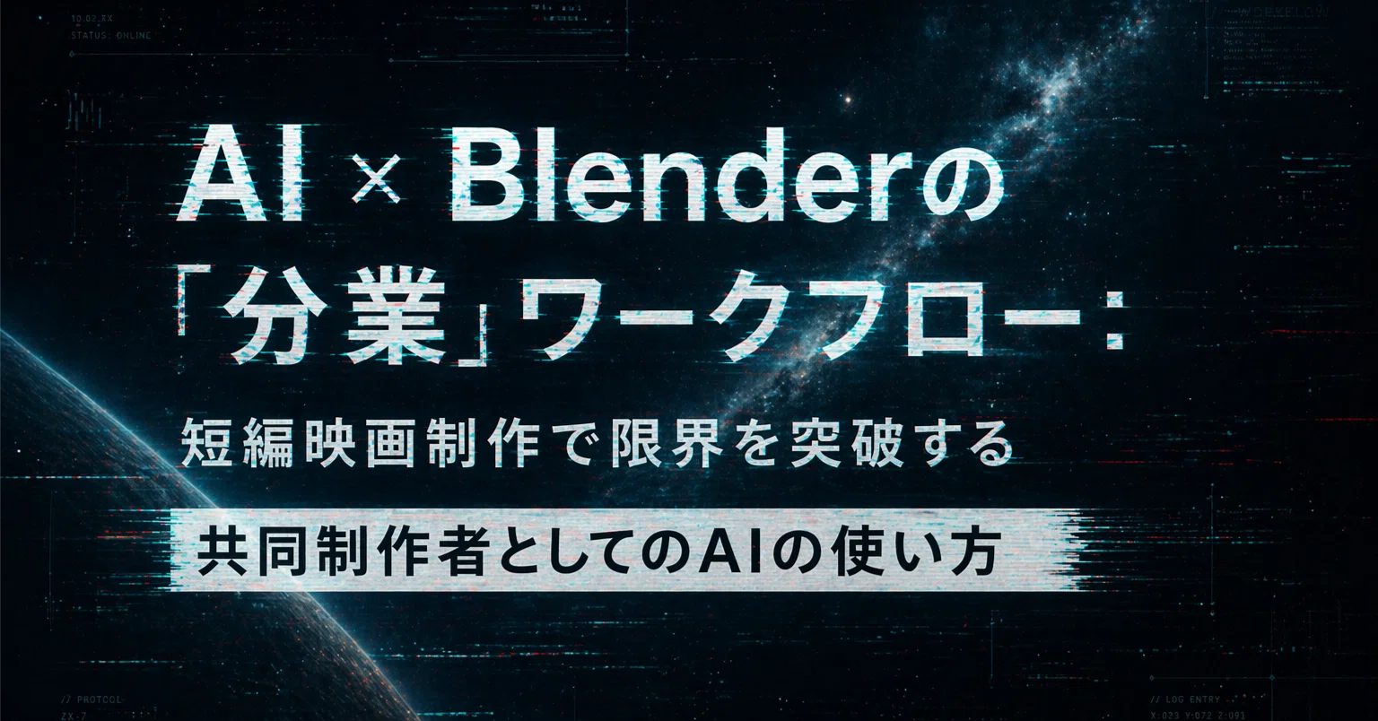 AI×Blenderで短編映画を作る方法｜分業ワークフローと実制作の流れ｜K73