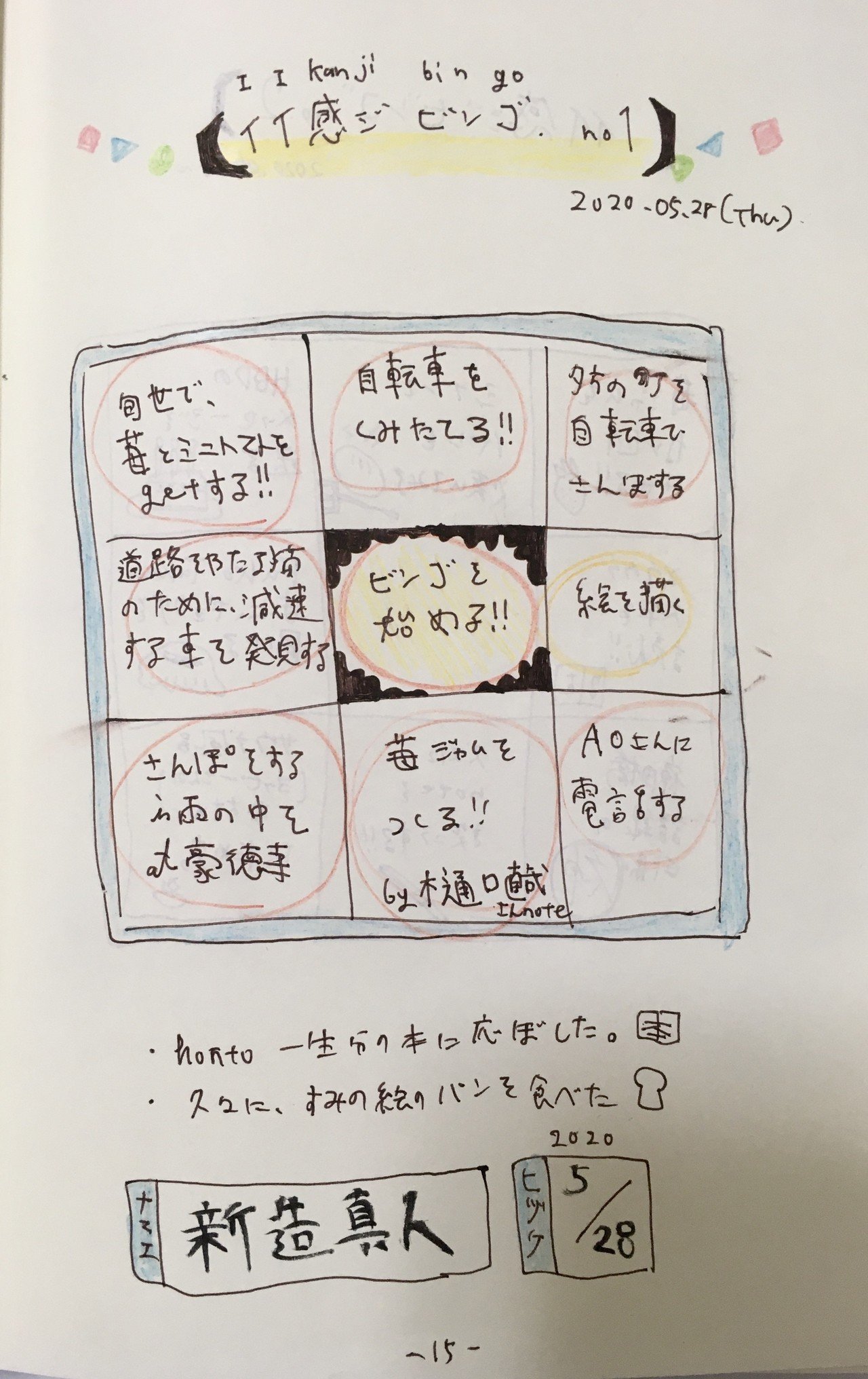 イイ感ジビンゴ 新造真人 現代美術家 Cola Designer Note イイ感ジビンゴ 新造真人 現代美術家 Cola Designer Note