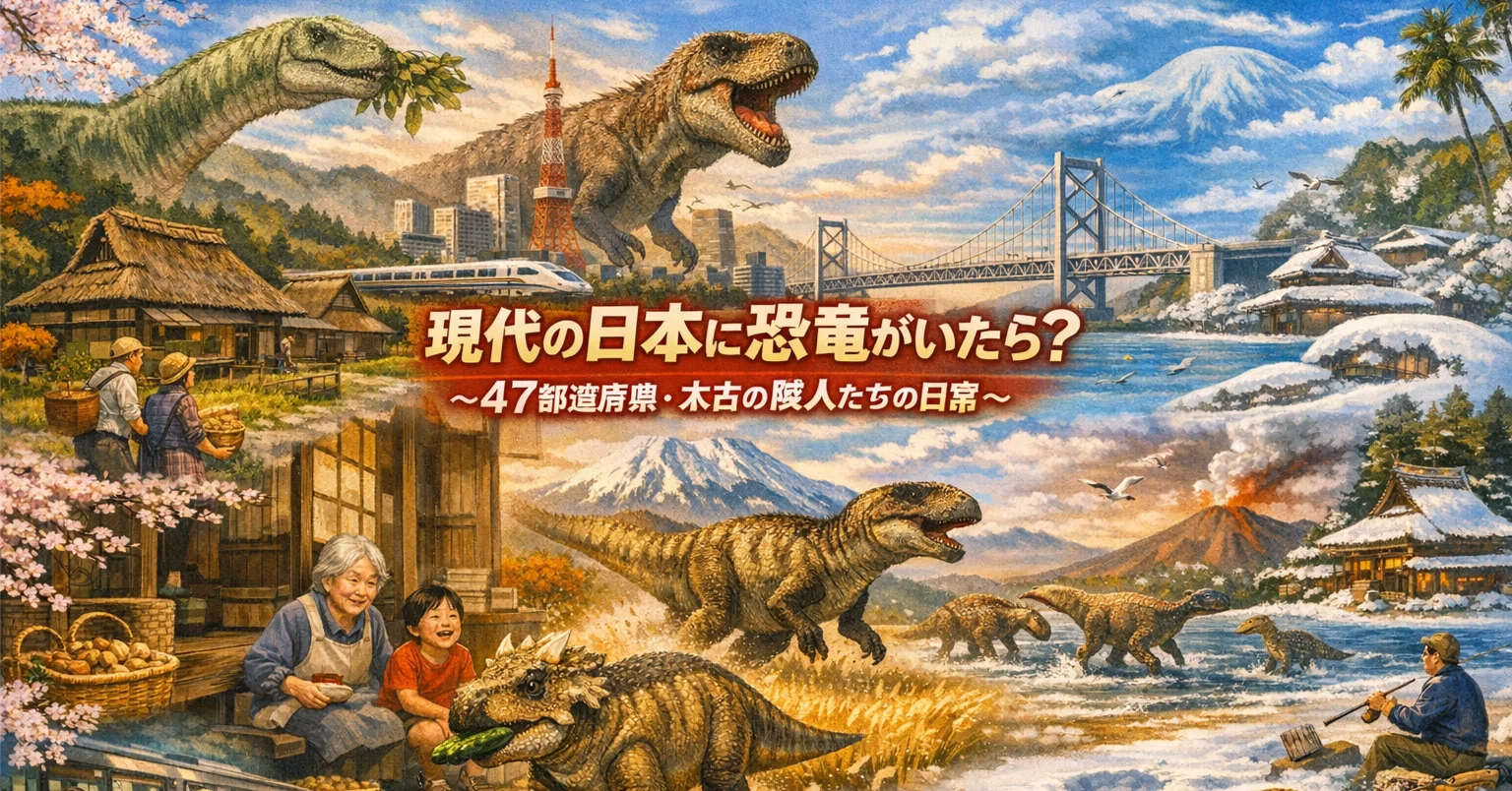 What if Dinosaurs Existed in Modern Japan? — Daily Life with Ancient ...