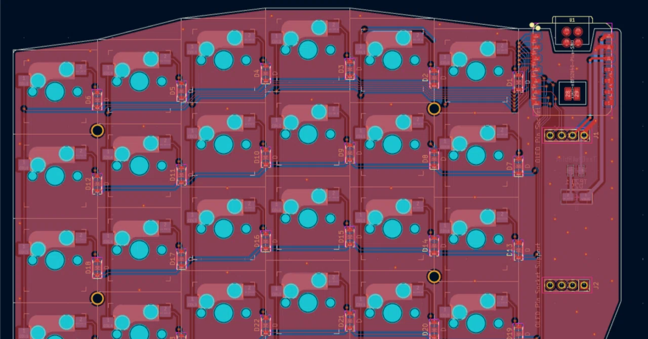 Custom Keyboard v2 - Circuit and PCB Revisions｜ぷらっく
