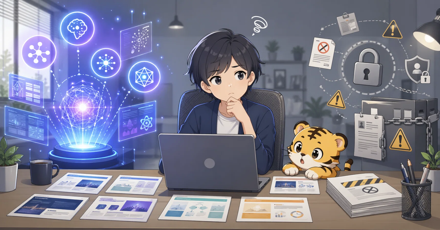 シャドーAIに機密データを入れずに、弱いコパイロットで業務効率化方法 