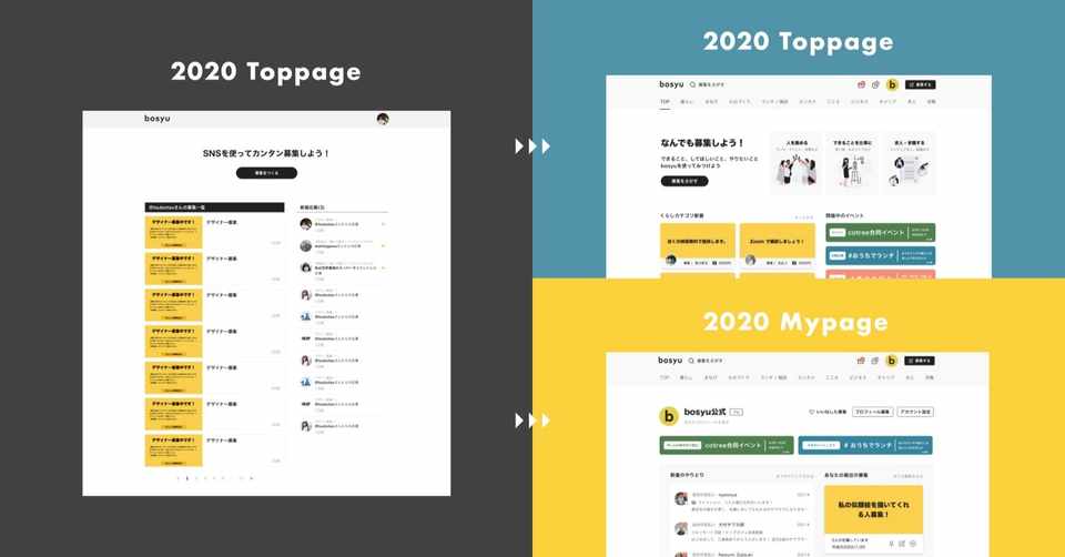 募集サービス Bosyu のトップページ マイページのデザインを改装した話 ムラキ Note